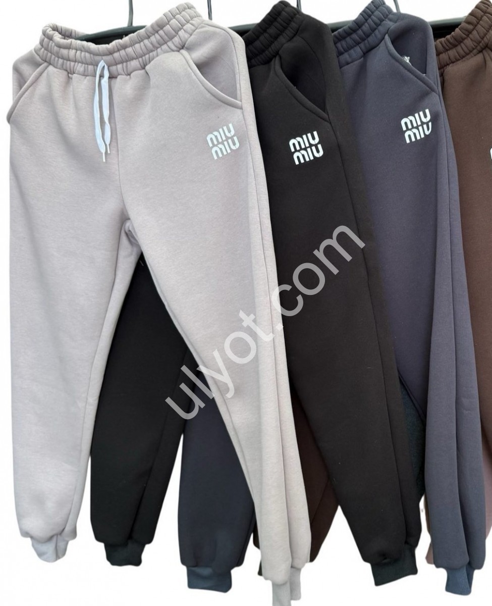 СПОРТ.ШТАНЫ M40 (44-52) ФЛИС МАНЖЕТ ФИОЛЕТ 