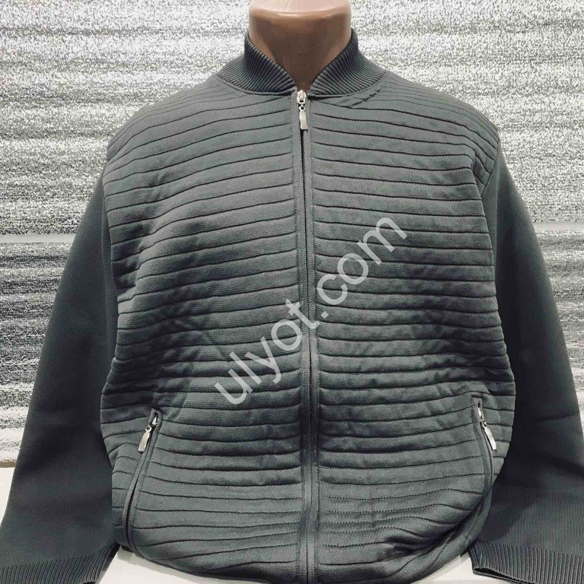 БОМБЕР EVS (L-2XL) СІРИЙ 3002