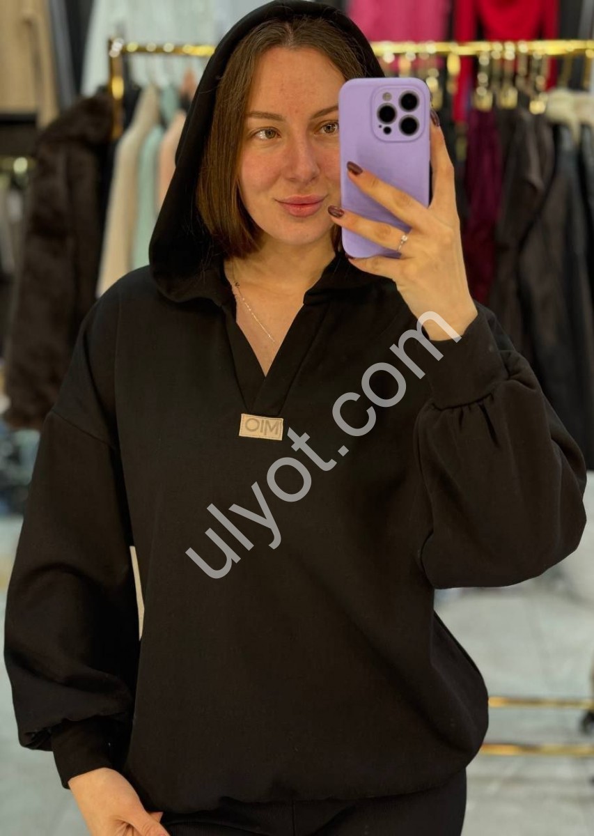 ХУДІ (42-52) Хутро Чорне 1676