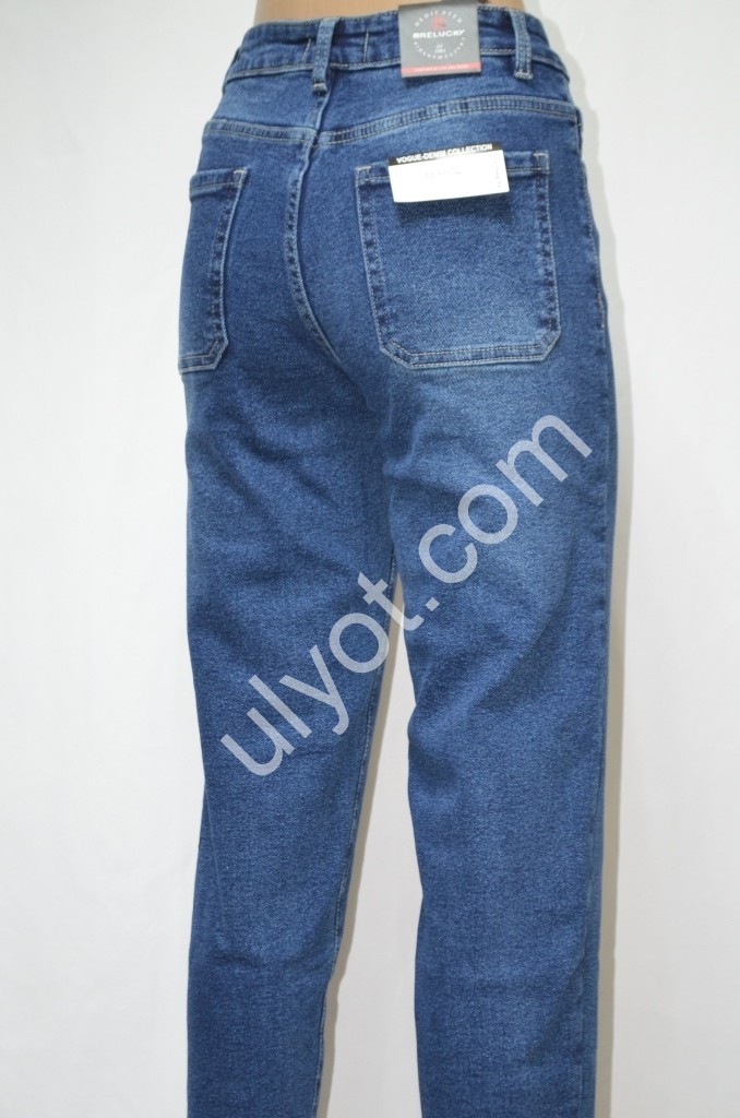 Фото 1 ДЖИНСЫ RELUCKY (25-27) БАЙКА Т.СИНИЙ M678-8