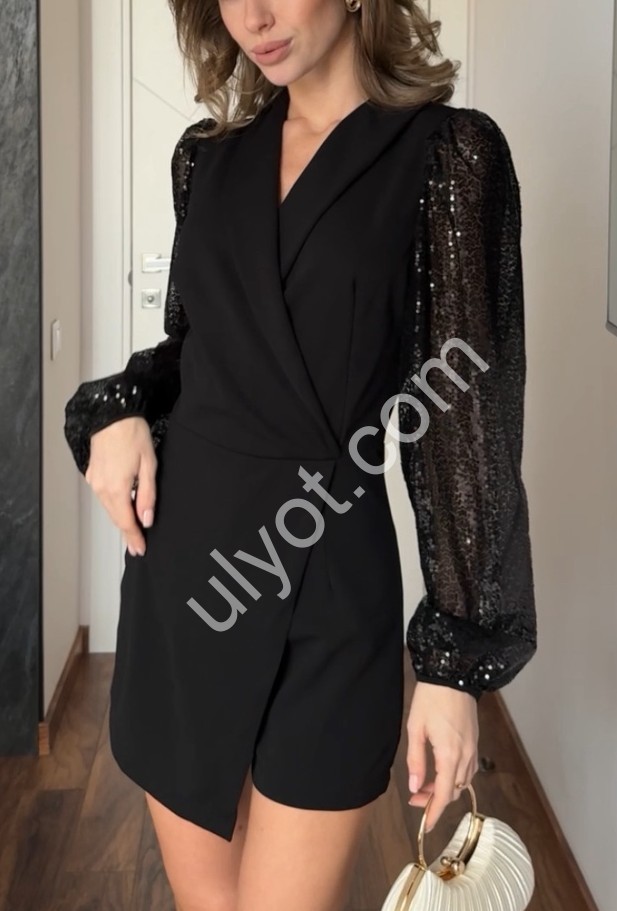 КОМБИНЕЗОН (42-48) ЧЕРНЫЙ 758