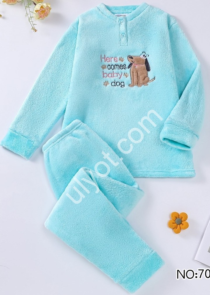 ПИЖАМА СОБАЧКА  (6-14 ЛЕТ) БИРЮЗА 70370-1