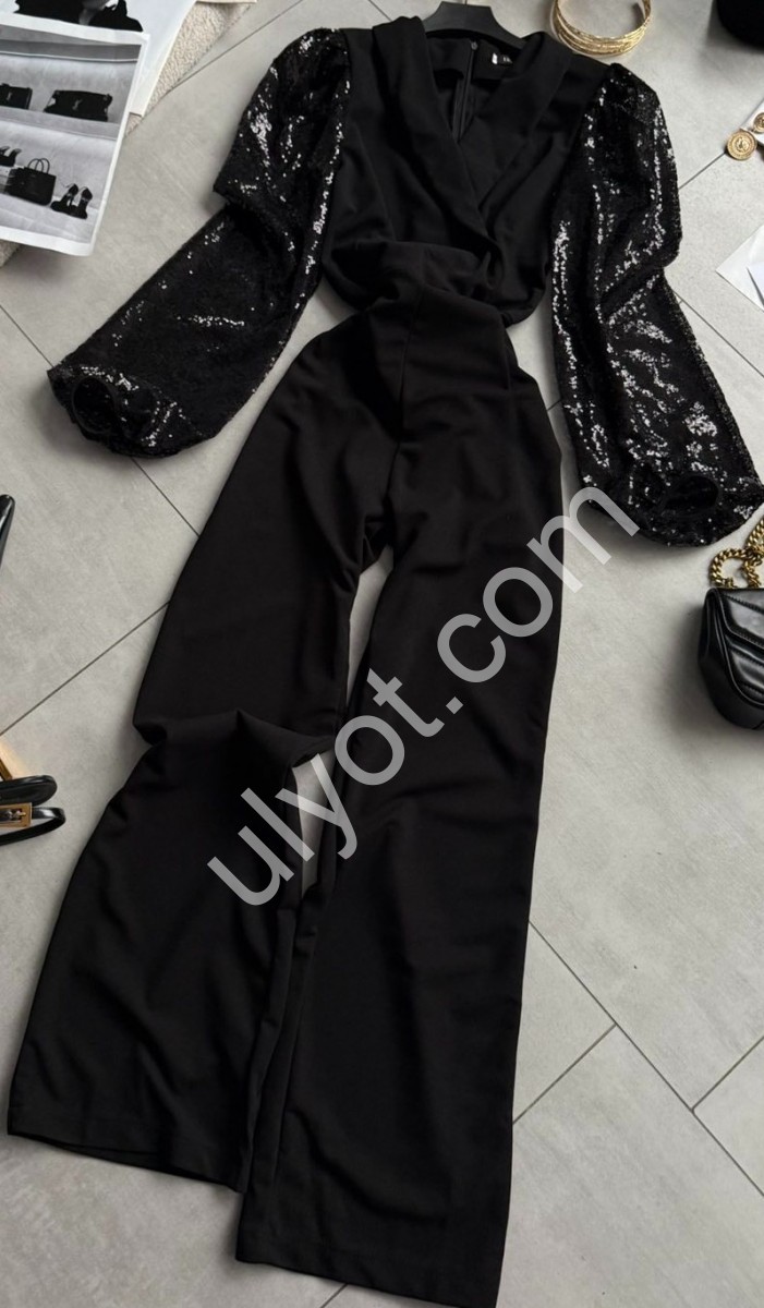 КОМБИНЕЗОН (42-48) ЧЕРНЫЙ 760