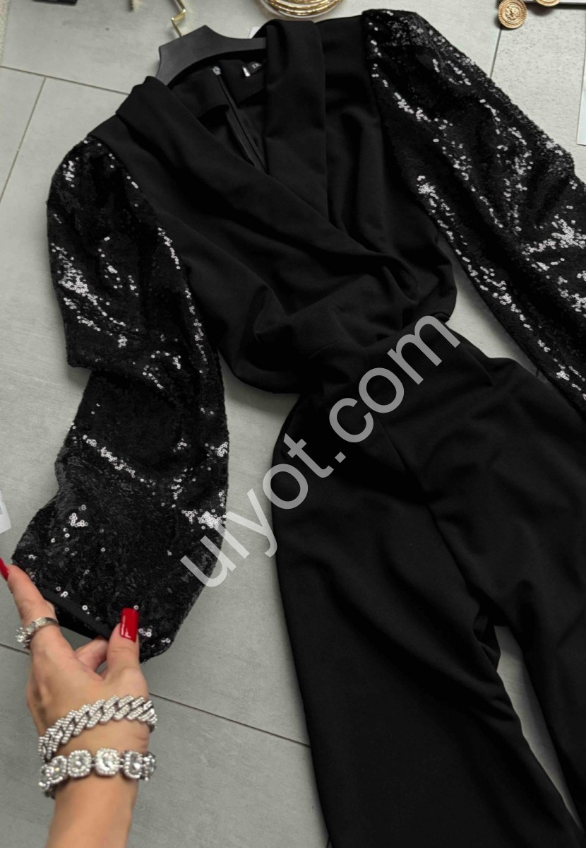 КОМБИНЕЗОН (42-48) ЧЕРНЫЙ 760