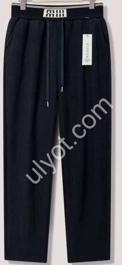 ШТАНЫ (M-2XL) МЕХ Т.СИНИЙ 69101