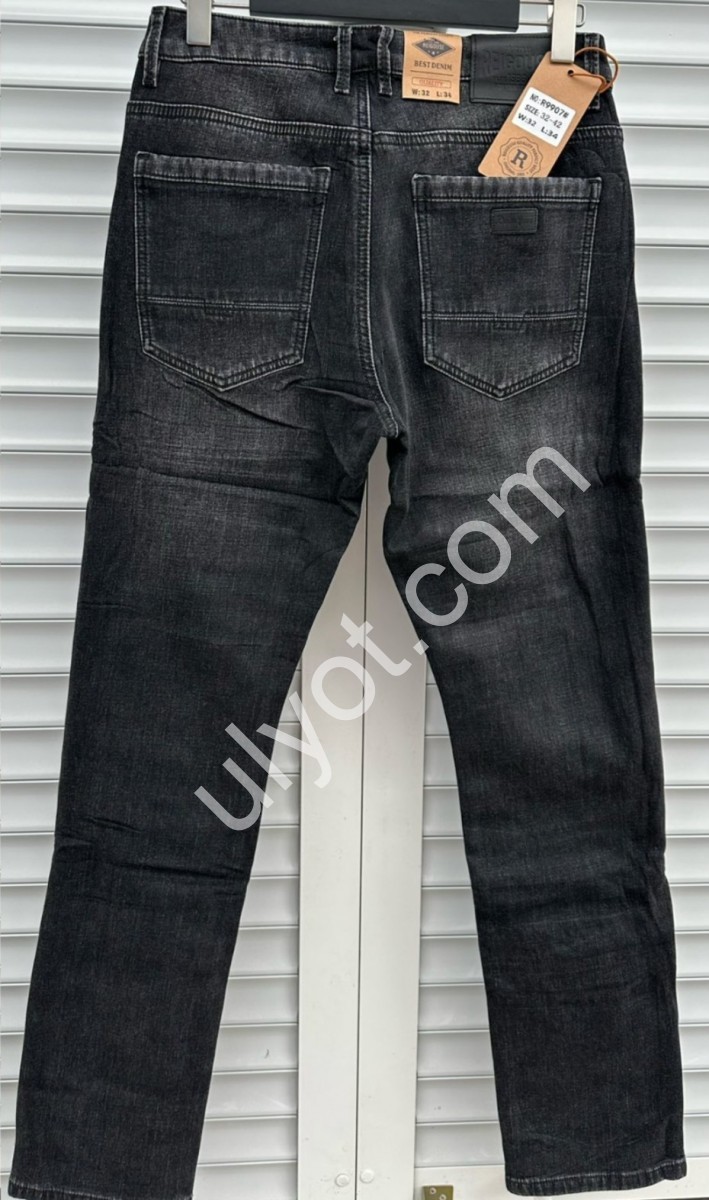 ДЖИНСЫ REIGOUSE (32-42) ФЛИС ГРАФИТ 9907