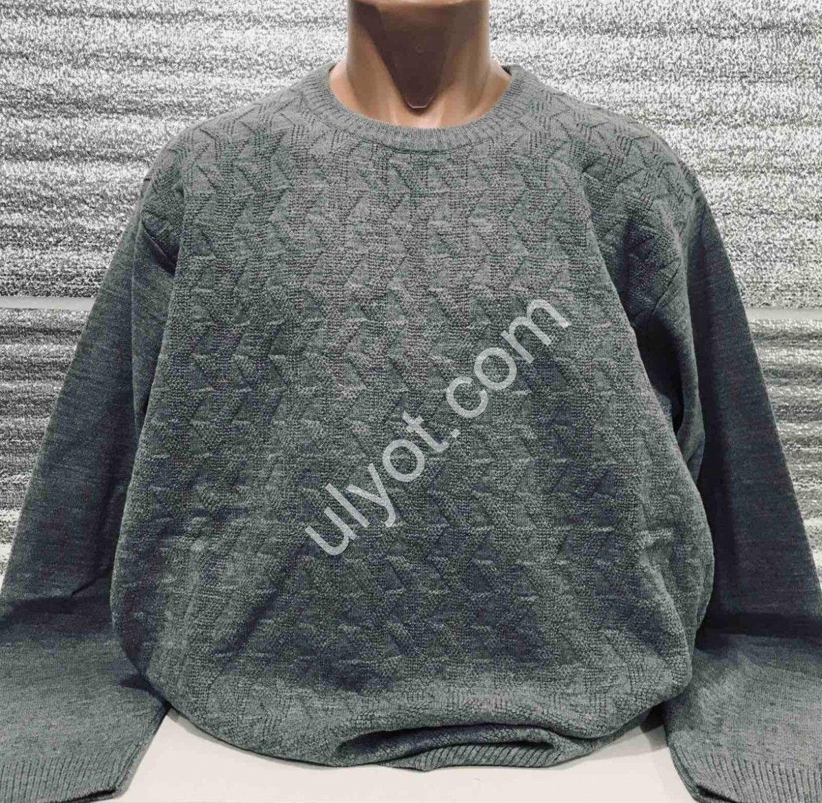 СВІТЕР DEVANTI (3XL-5XL) ГРАФІТ 73536-1