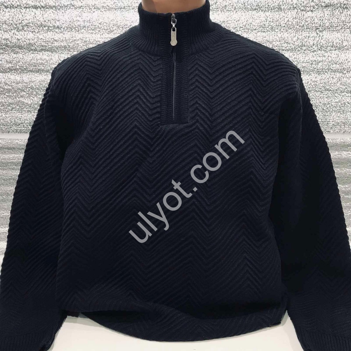 СВИТЕР DEVANTI (L-2XL) Т.СИНИЙ 72133-2