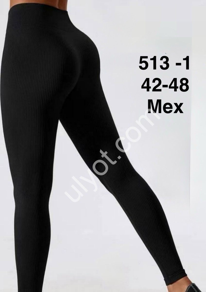 Лосини (ONE SIZE 42-48) ЧЕРНЕ хутро 513-1