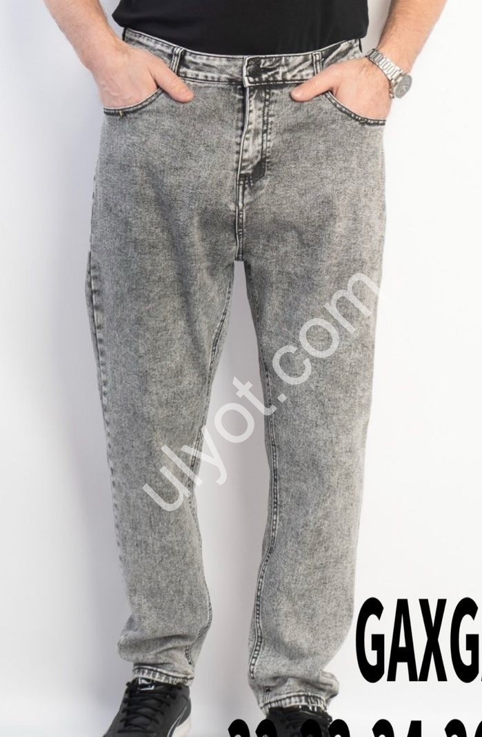 ДЖИНСИ GAXGAX (32-42) СІРИЙ 1208