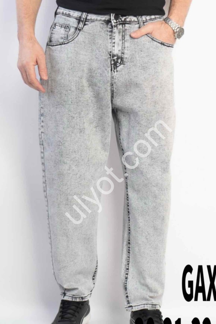 ДЖИНСЫ GAXGAX (30-40) СЕРЫЙ 1238
