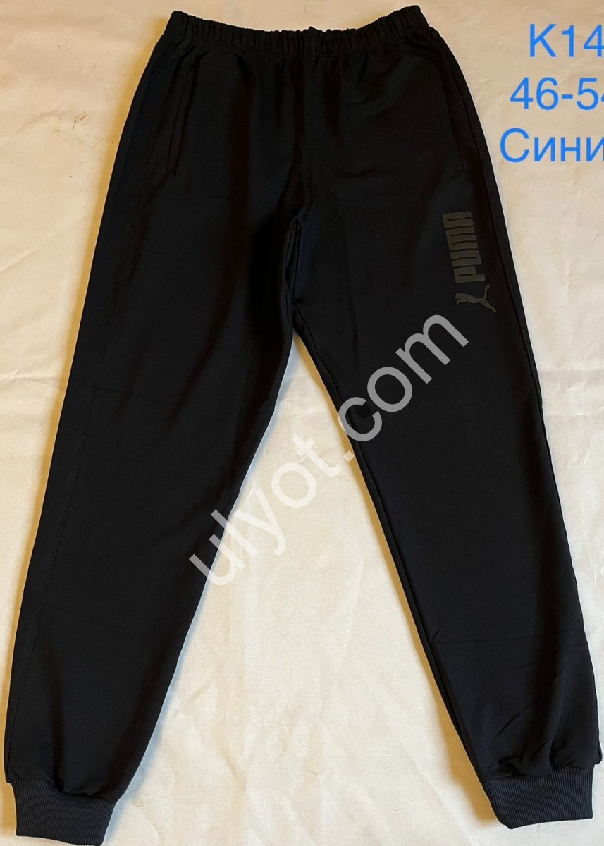 СПОРТ.ШТАНИ P15 (46-54) МАНЖЕТ Т.СИНІЙ K14