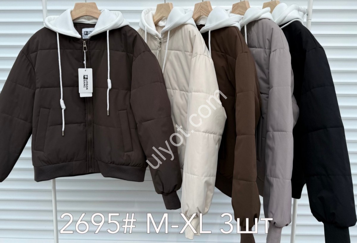 КУРТКА (M-XL) СЕРЫЙ 2695