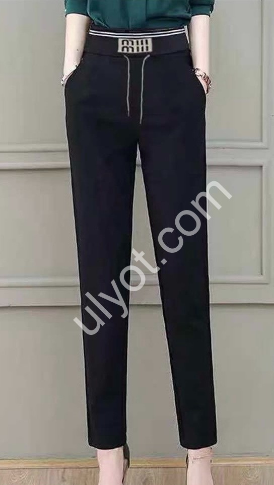 ШТАНИ (2XL-6XL) ЧОРНИЙ 8887