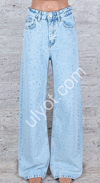 ДЖИНСИ TOP SHOP (25-32) СТРАЗИ БЛАКИТНИЙ 6967