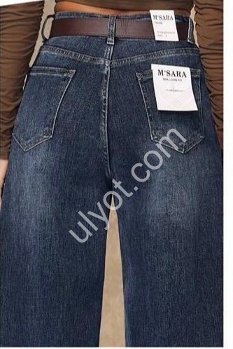 ДЖИНСИ M.SARA (XS-XL) Т.СИНІЙ 1650-3H