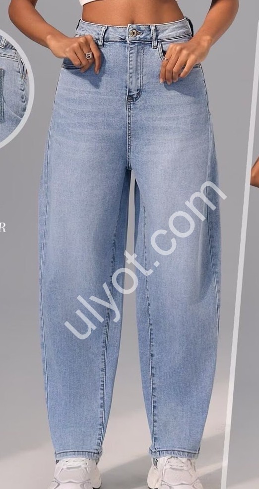 ДЖИНСЫ M.SARA (XS-XL) СИНИЙ 1379-5