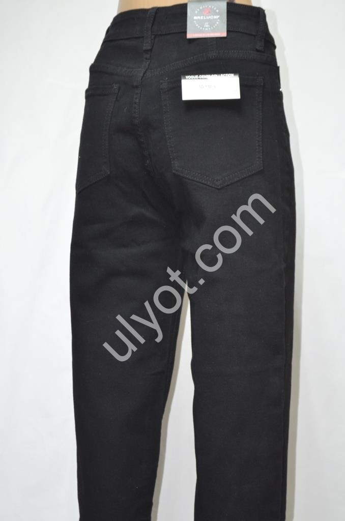 ДЖИНСЫ RELUCKY (25-30) ЧЕРНЫЙ 801-2