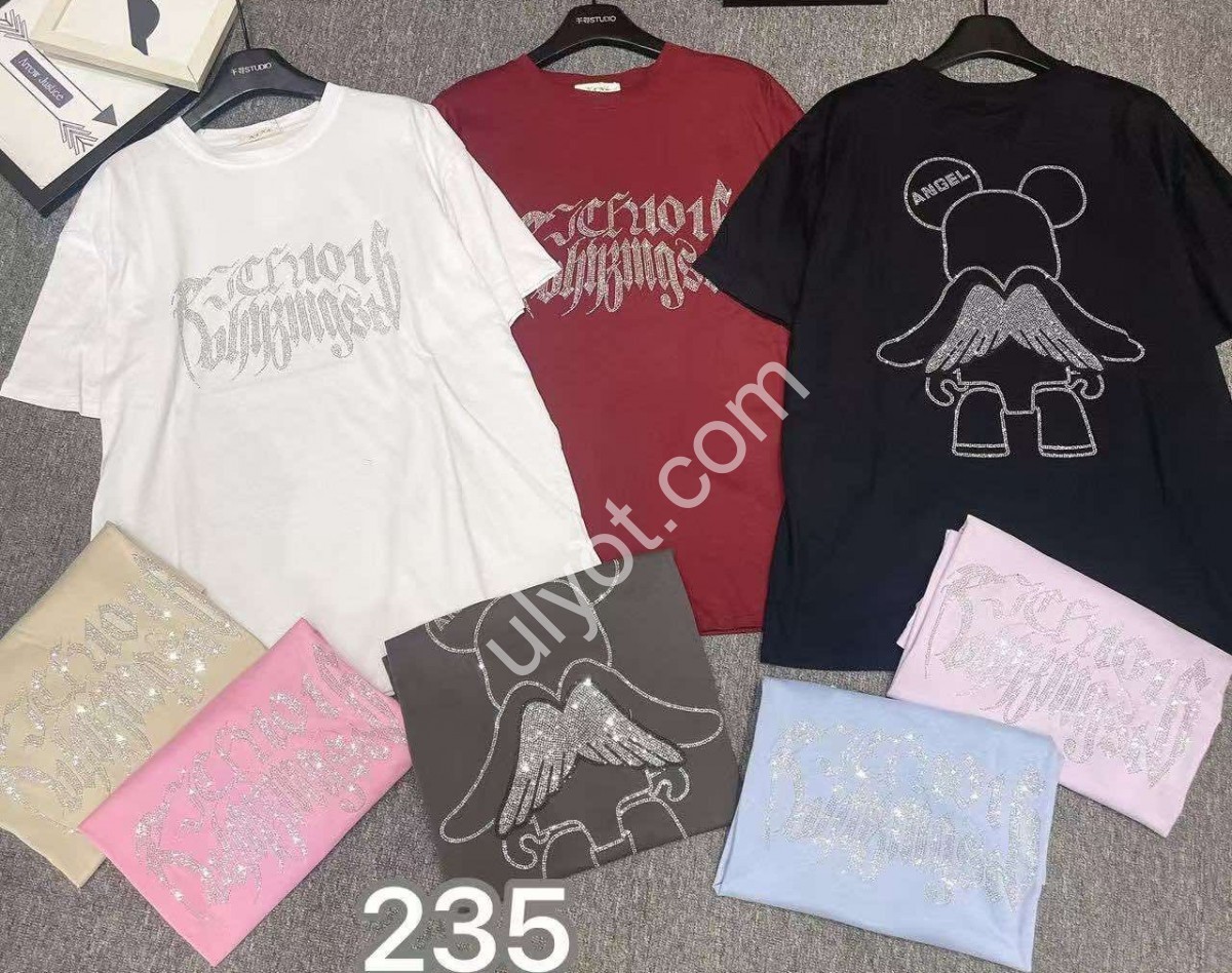 ФУТБОЛКА (OVER SIZE) МИКС 235