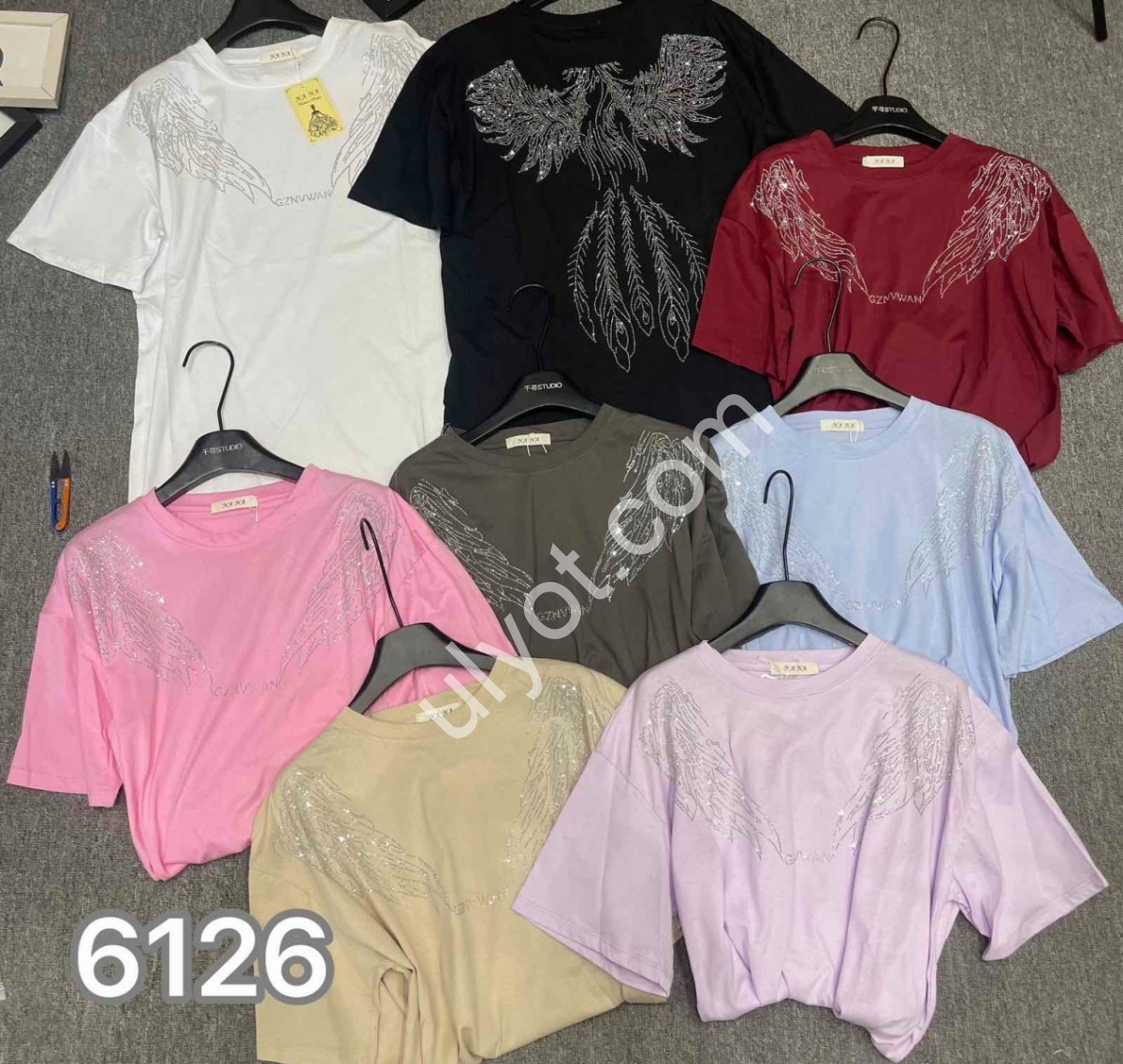 ФУТБОЛКА (OVER SIZE) МИКС 6126