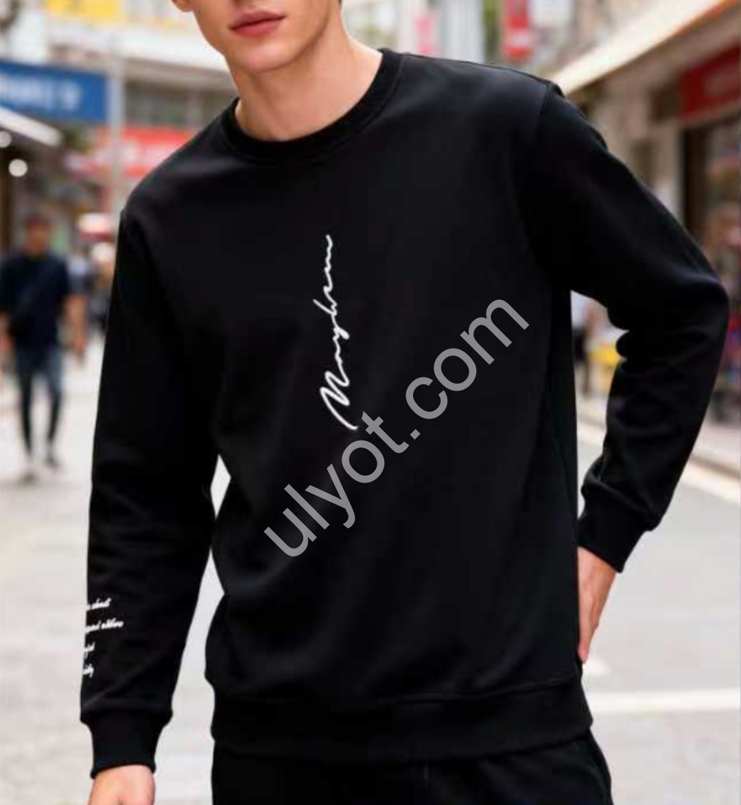 СВИТШОТ (48-54) ЧЕРНЫЙ N1930