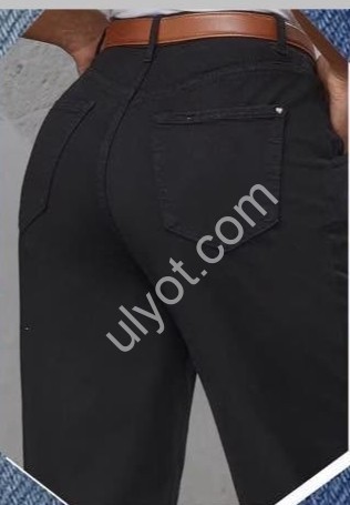 ДЖИНСЫ M.SARA (XS-XL) ЧЕРНЫЙ 558-13