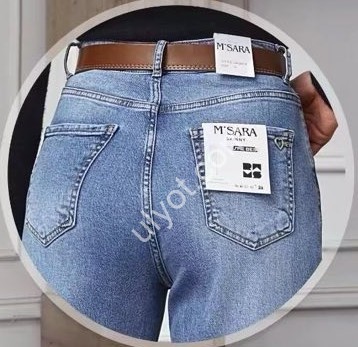 ДЖИНСИ M.SARA (XS-XL) СИНІЙ 260-4