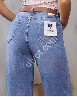 ДЖИНСИ M.SARA (S-2XL) СИНІЙ 3118-4