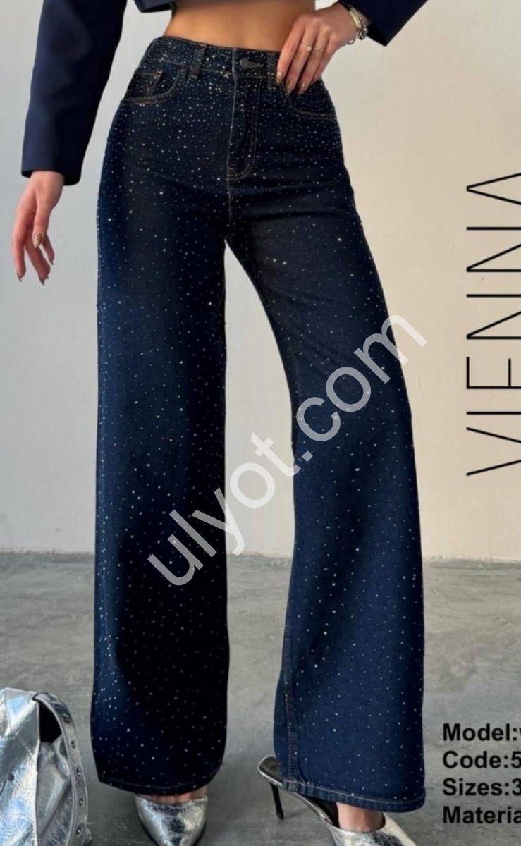 ДЖИНСИ ZEO BASIC (34-42) СТРАЗИ Т.СИНІЙ 5208