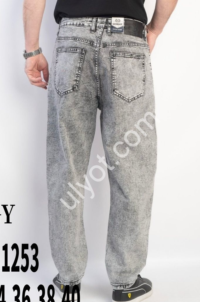 Фото 1 ДЖИНСЫ GAXGAX (30-40) СЕРЫЙ 1253