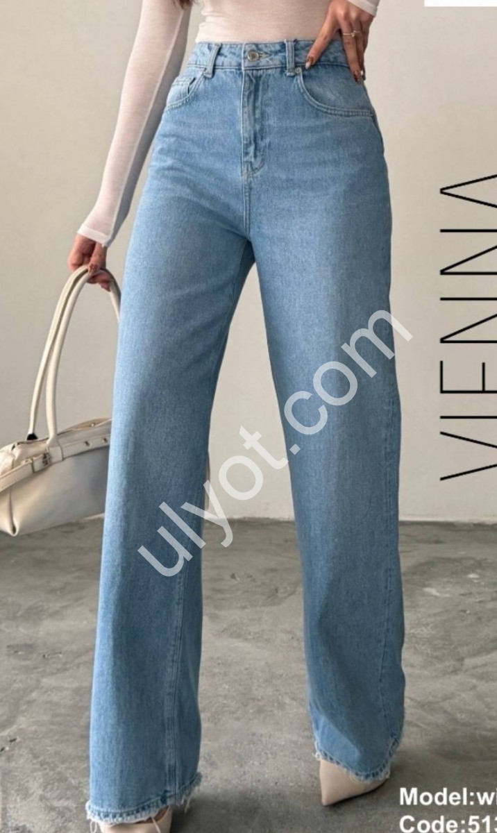 ДЖИНСЫ ZEO BASIC (34-42) ГОЛУБОЙ 5130