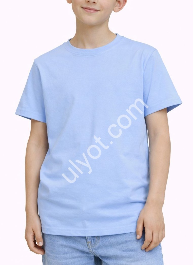 ФУТБОЛКА  (11-16 ЛЕТ) ГОЛУБОЙ 