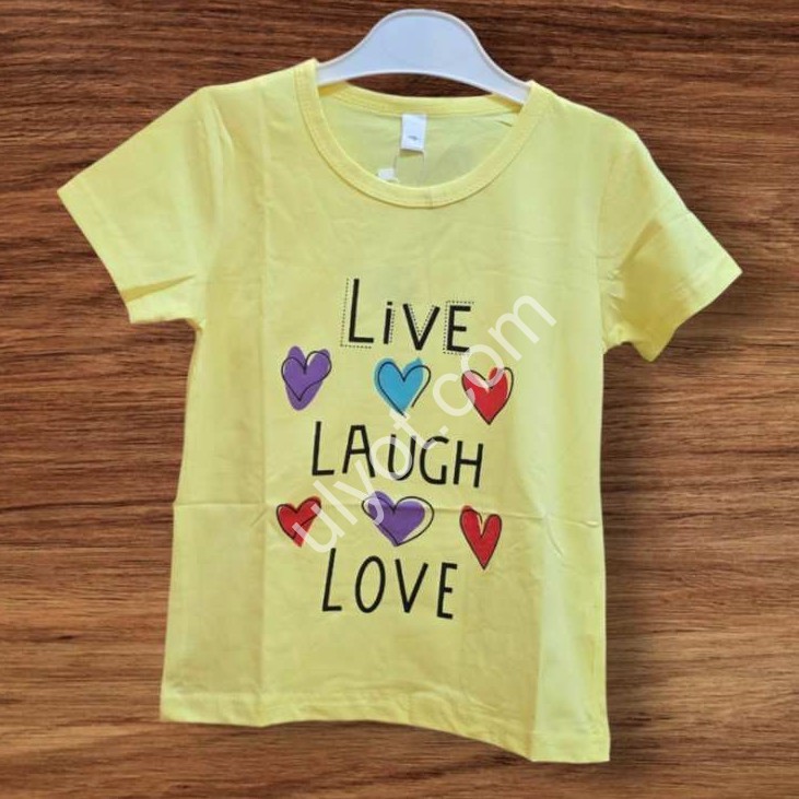 ФУТБОЛКА  (1-3 ГОДА) LOVE ЖЕЛТЫЙ 