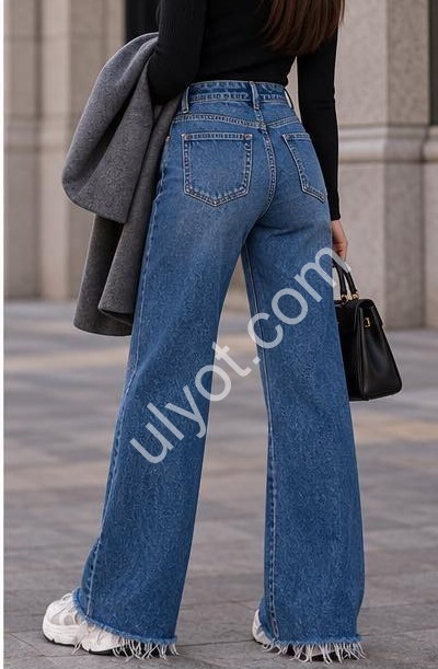 ДЖИНСИ TOP SHOP (25-32) СТРАЗИ Т.СИНІЙ 6952