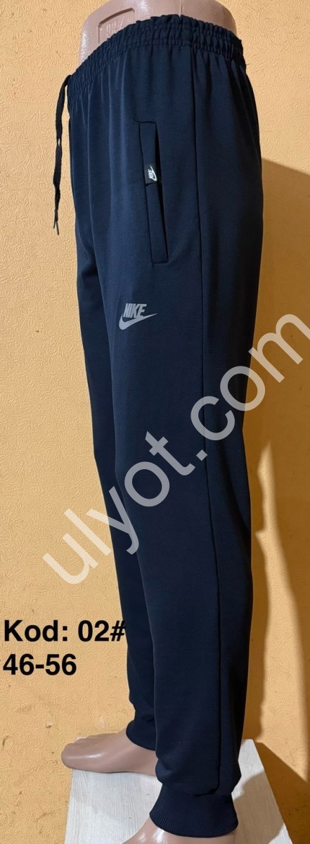 СПОРТ.ШТАНЫ N02 (46-56) МАНЖЕТ Т.СИНИЙ 02