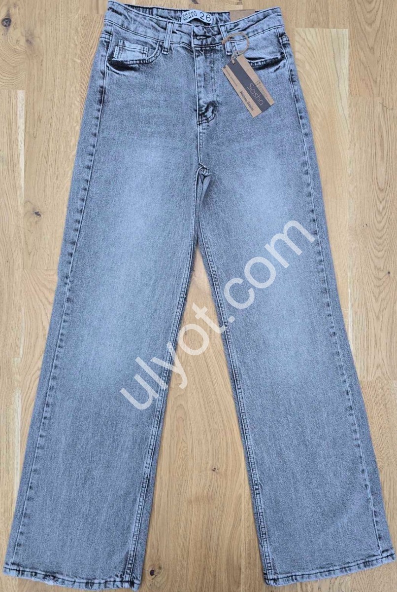 ДЖИНСИ SASHA (26-31) СІРИЙ 2710