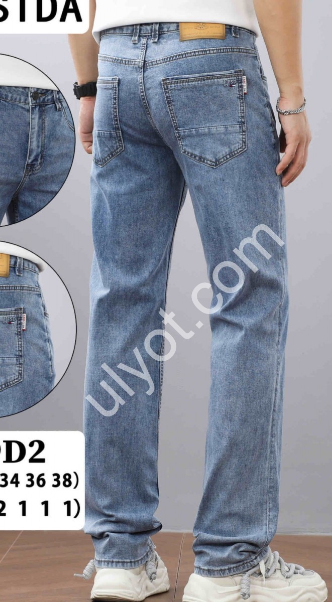 ДЖИНСЫ FANGSIDA (30-38) СИНИЙ 8889