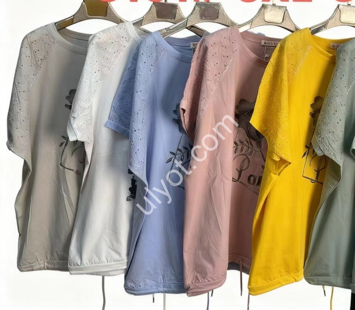 ФУТБОЛКА (5XL-8XL) ГОЛУБОЙ 8101