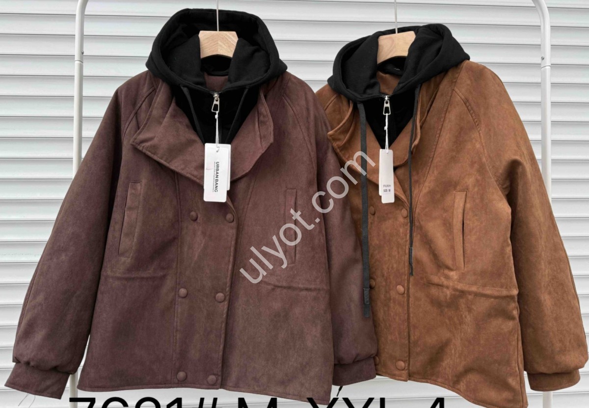 КУРТКА (M-2XL) КОРИЧНЕВЫЙ 7621