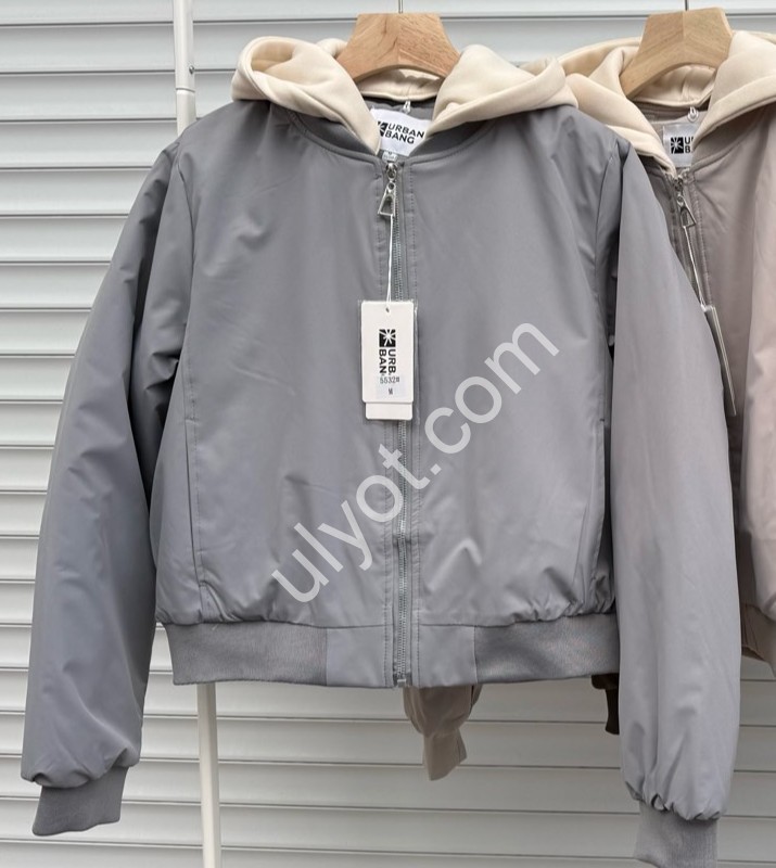 КУРТКА (M-2XL) СЕРЫЙ 5532