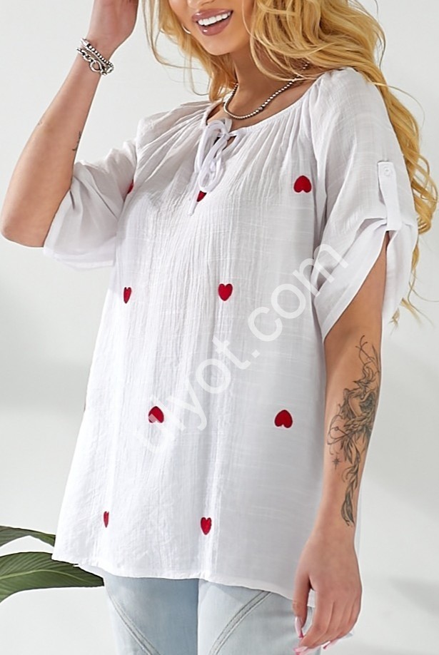 КОФТА JJF (L-3XL) СЕРДЦЕ 