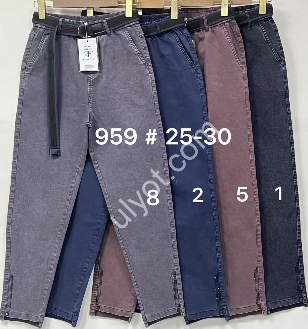 ДЖИНСЫ (25-30) КОРИЧНЕВЫЙ 959-5