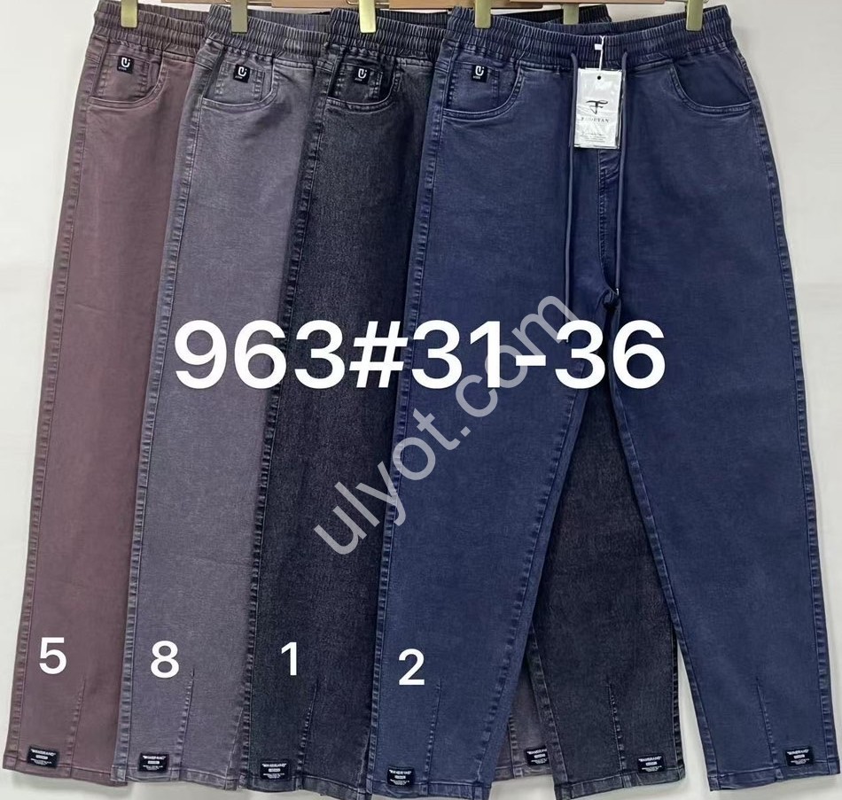 ДЖИНСЫ (31-36) КОРИЧНЕВЫЙ 963-5