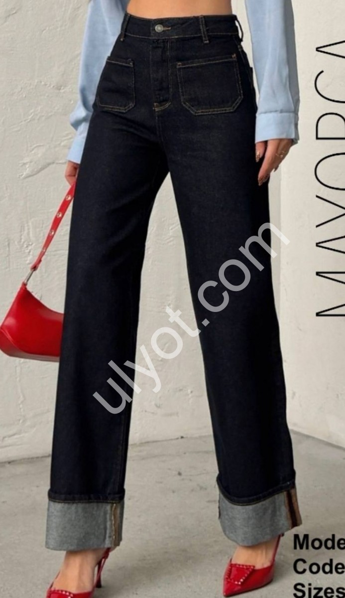 ДЖИНСИ ZEO BASIC (34-42) Т.СИНІЙ 5199