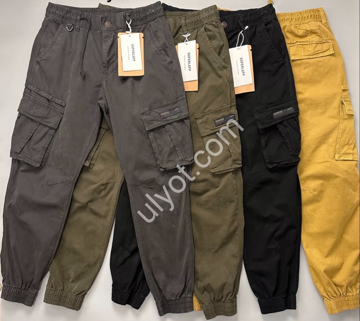 ДЖИНСЫ (30-38) СЕРЫЙ 8096