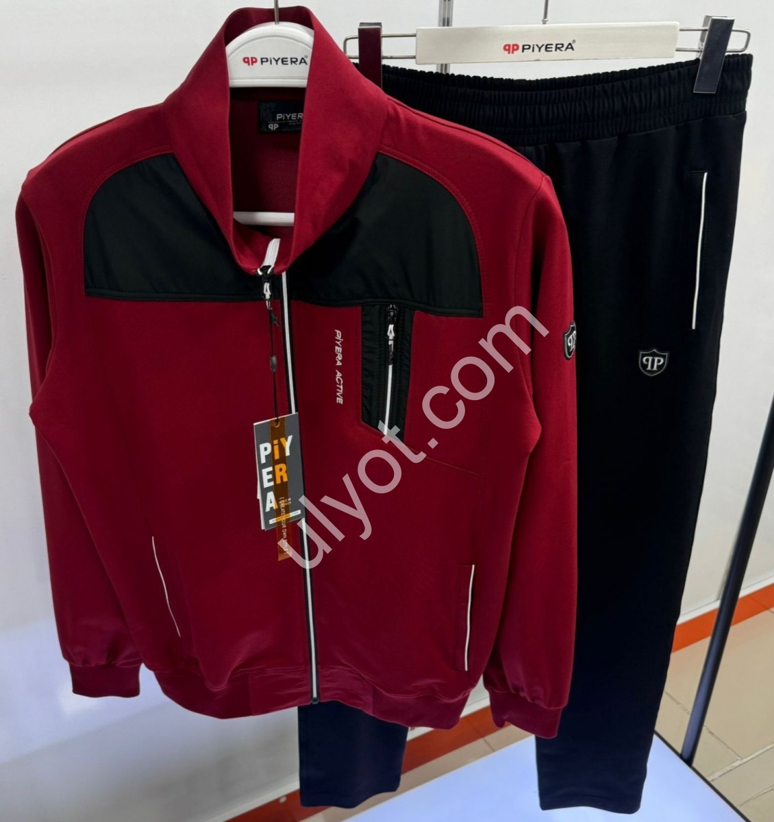 СПОРТ.КОСТЮМ PIERA (M-3XL) ПРЯМИЙ БОРДО 7402