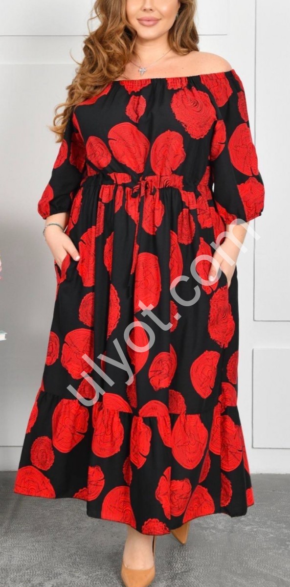 СУКНЯ (58-62) ЧЕРВОНИЙ A4-2