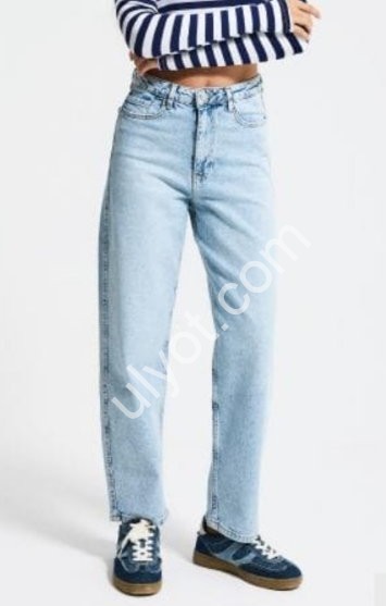 ДЖИНСЫ IT'S BASIC (32-36) ГОЛУБОЙ 3432/4s6/3