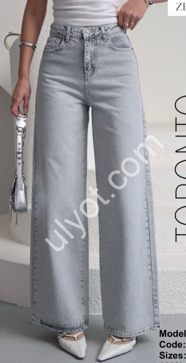 ДЖИНСЫ ZEO BASIC (34-42) СВ.СЕРЫЙ 5261