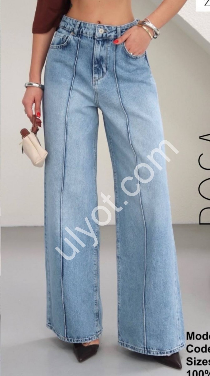 ДЖИНСЫ ZEO BASIC (34-42) ГОЛУБОЙ 5288